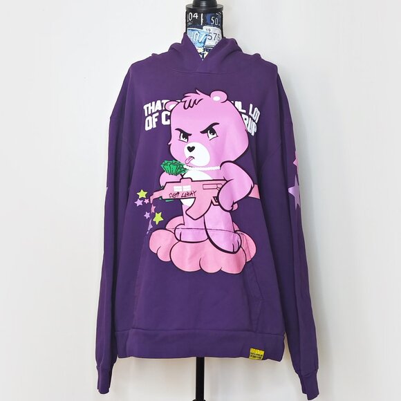 COUGH SYRUP x COI LERAY Thats A Awful Lot of Cough Syrup Care Bear Hoodie Sz XXL - Picture 14 of 14